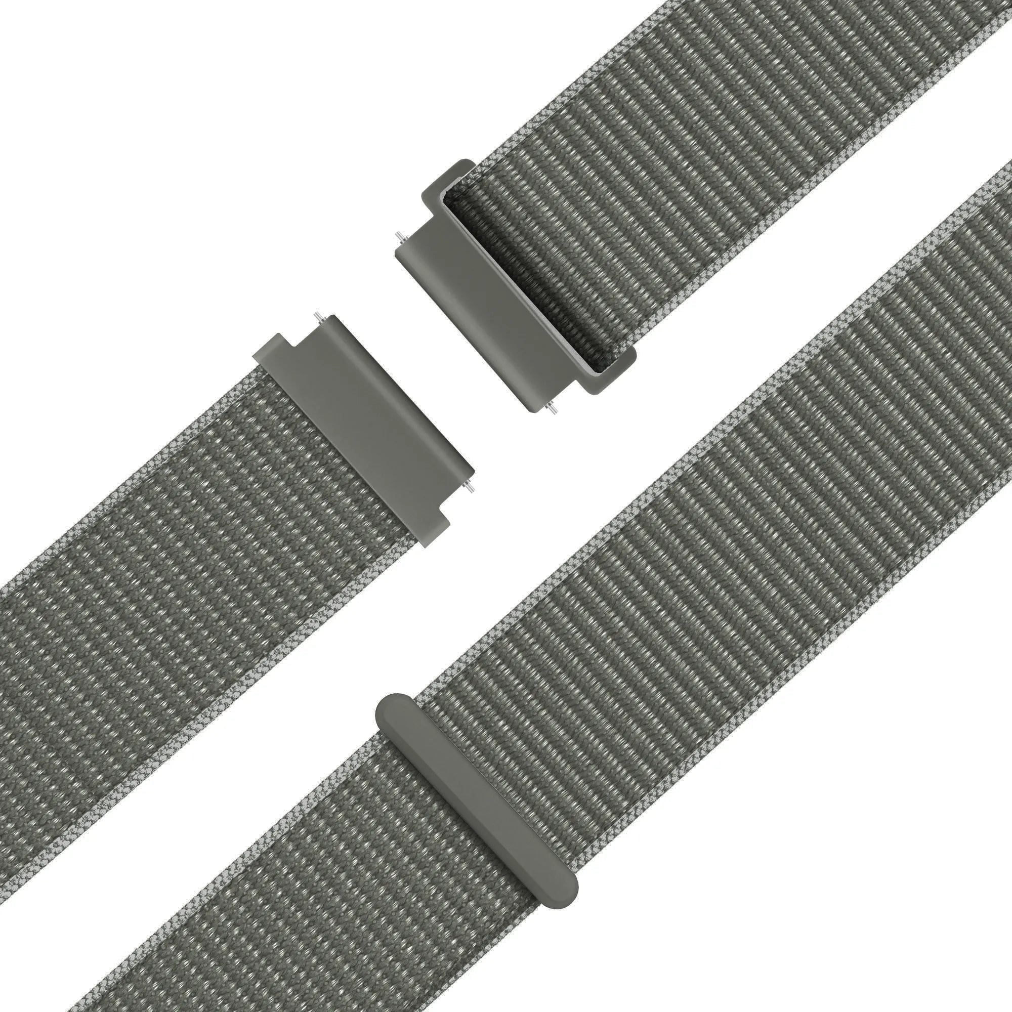 Bandz Bracelet nylon Garmin Forerunner 570 - 47mm (gris-vert)