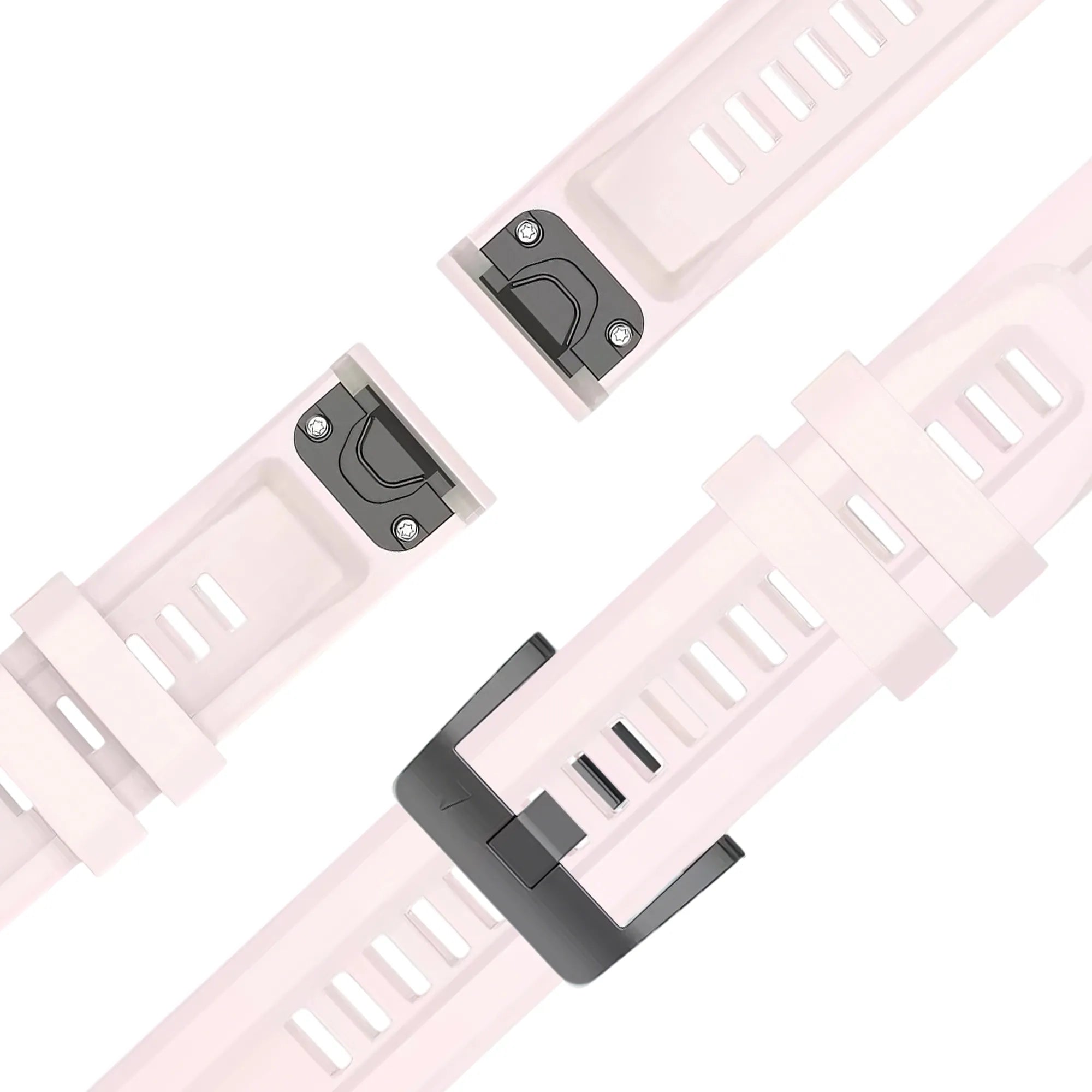 Bandz Garmin Fenix 5s / 6s Silicone Strap 'Classic' (Light Pink)