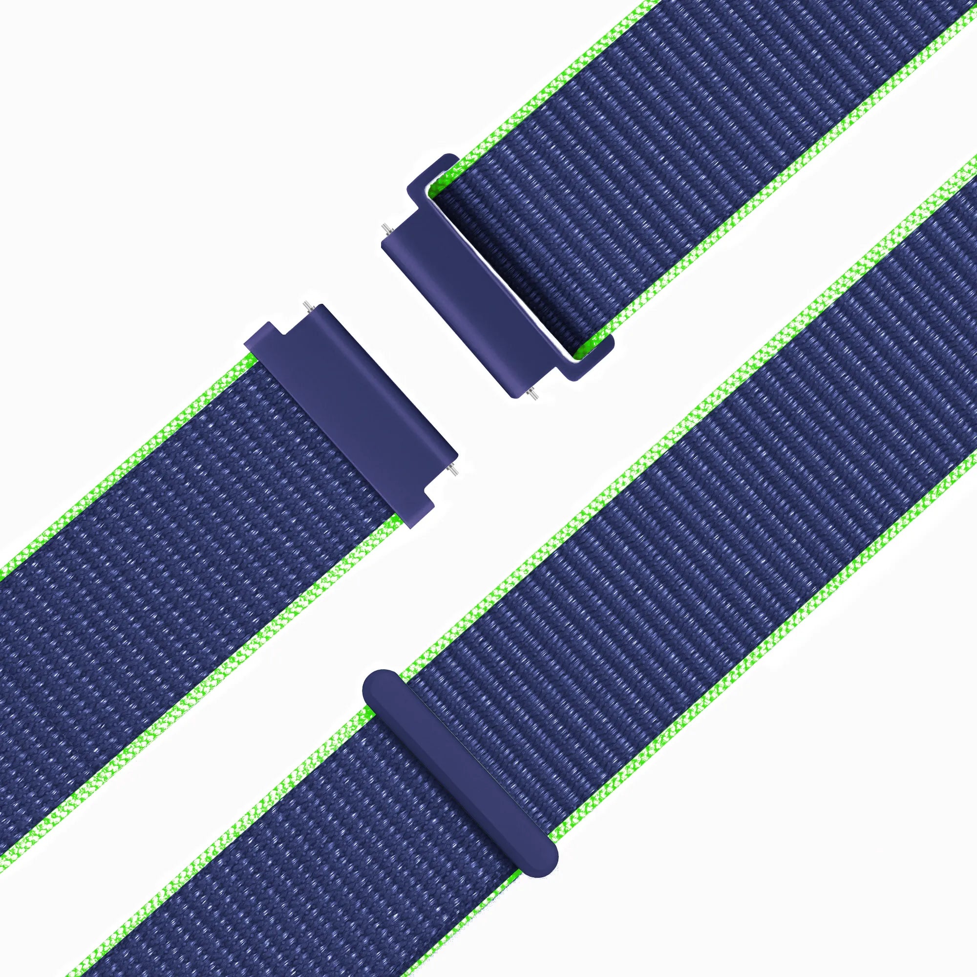 Bandz Bracelet nylon Garmin Forerunner 570 - 47mm (bleu/lime)