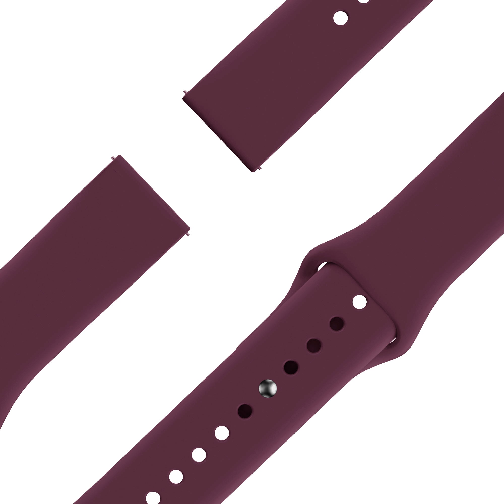 Bandz Garmin Forerunner 255s Sport Strap 'Deluxe' (Wine Red)