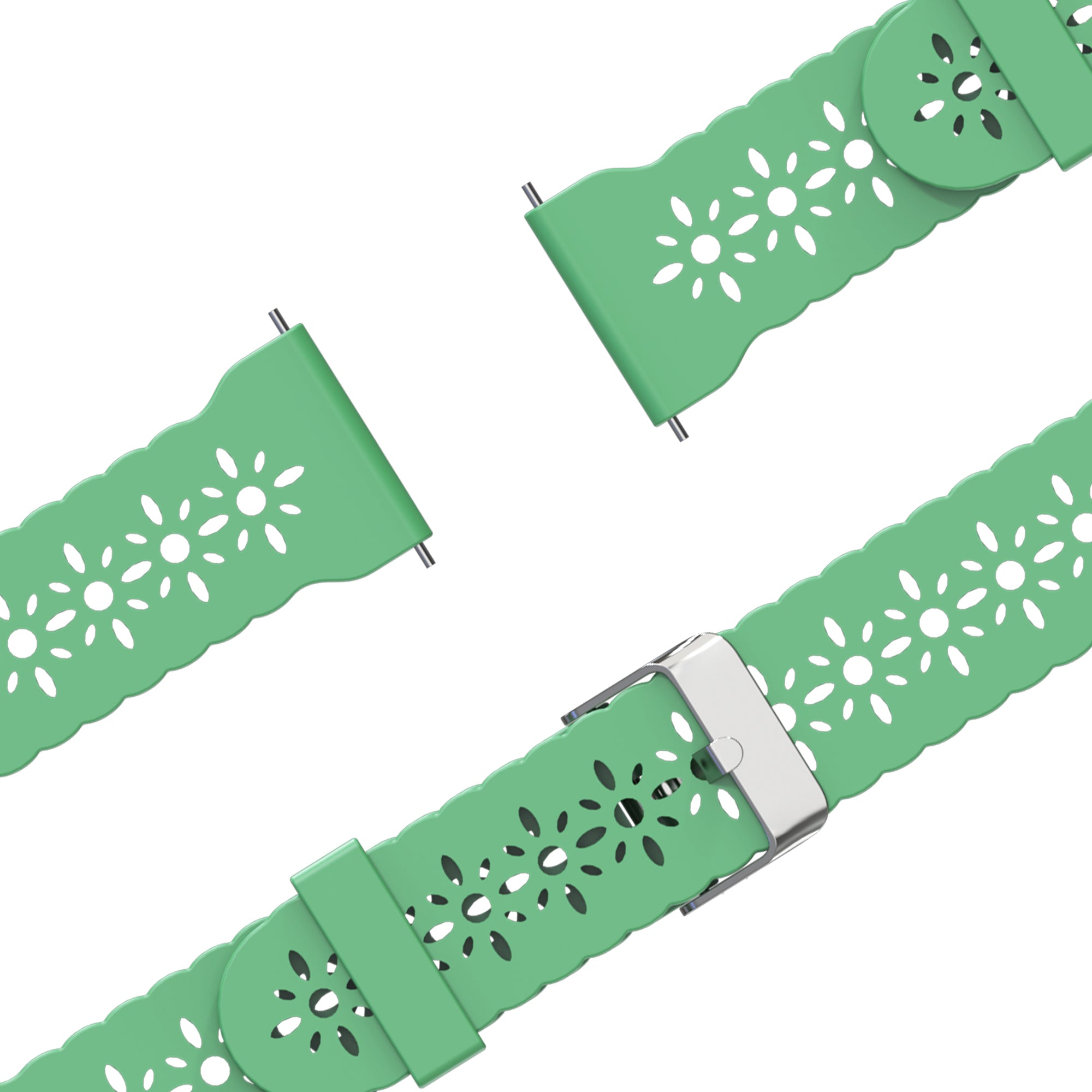 Bandz Garmin Vivomove Trend Silicone Strap 'Lace' (Light Green)