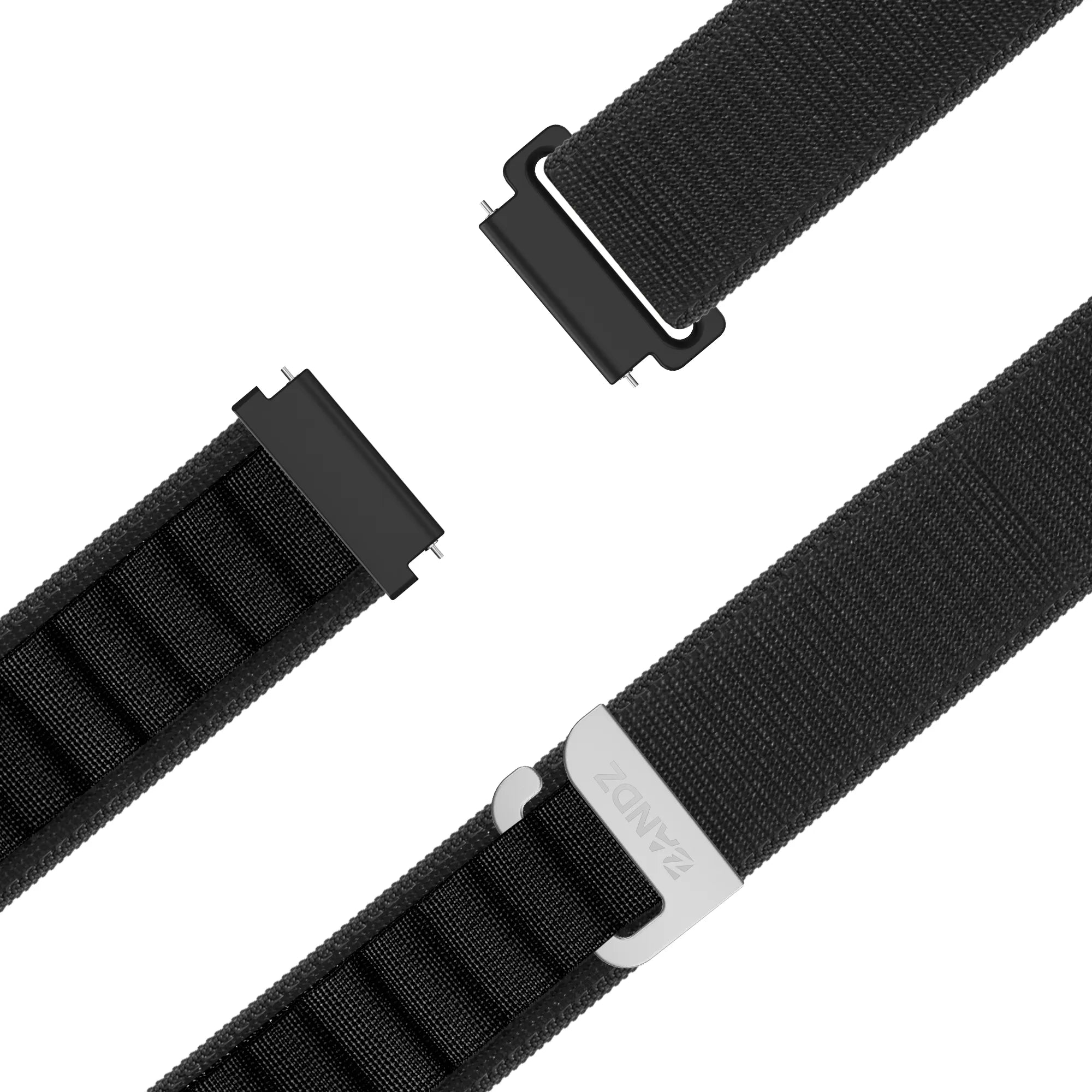Bandz Samsung Galaxy Watch 3 41 mm Alpine Nylonarmband (schwarz)