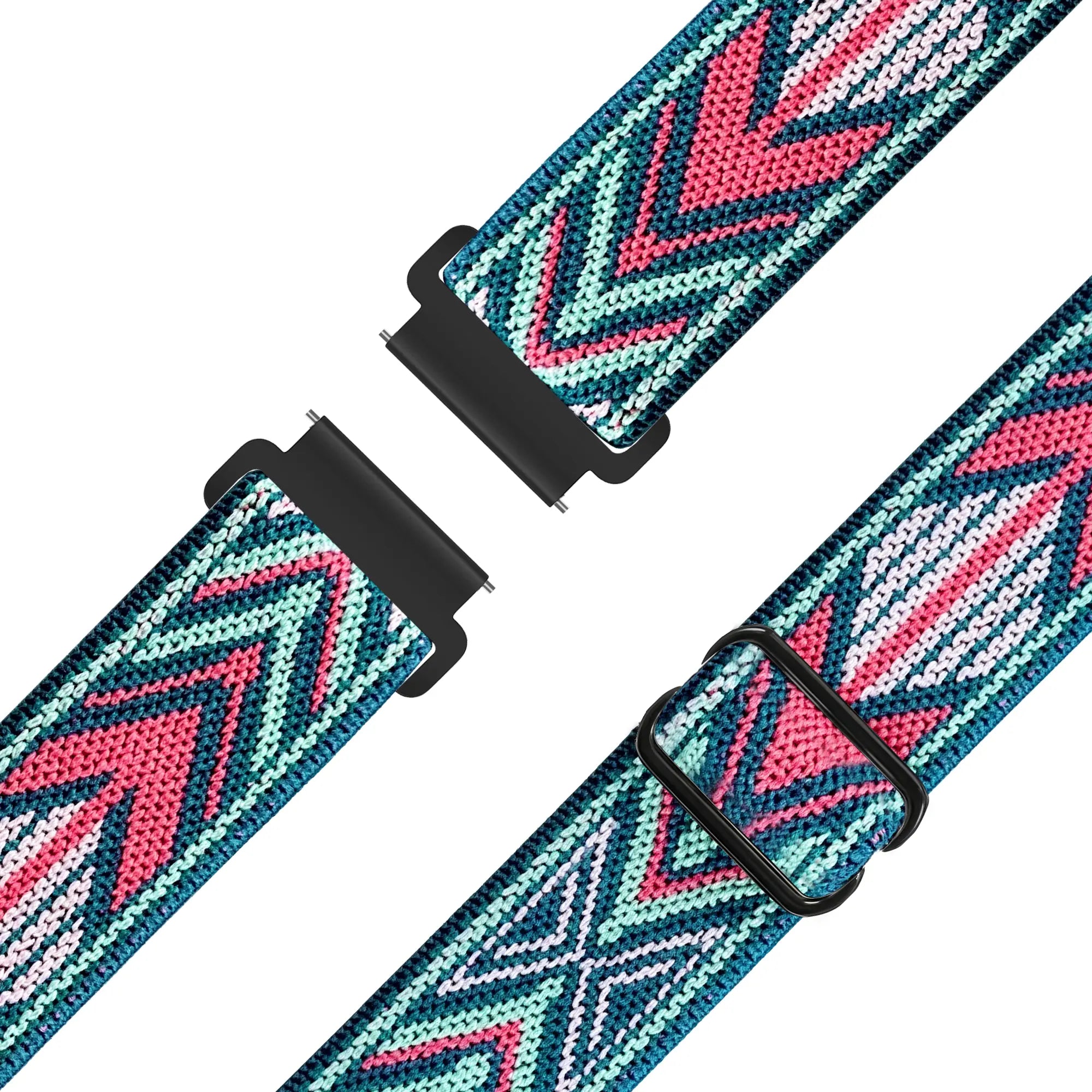 Bandz Garmin Venu 4 - 41mm Elastische nylon band (blauw mix)