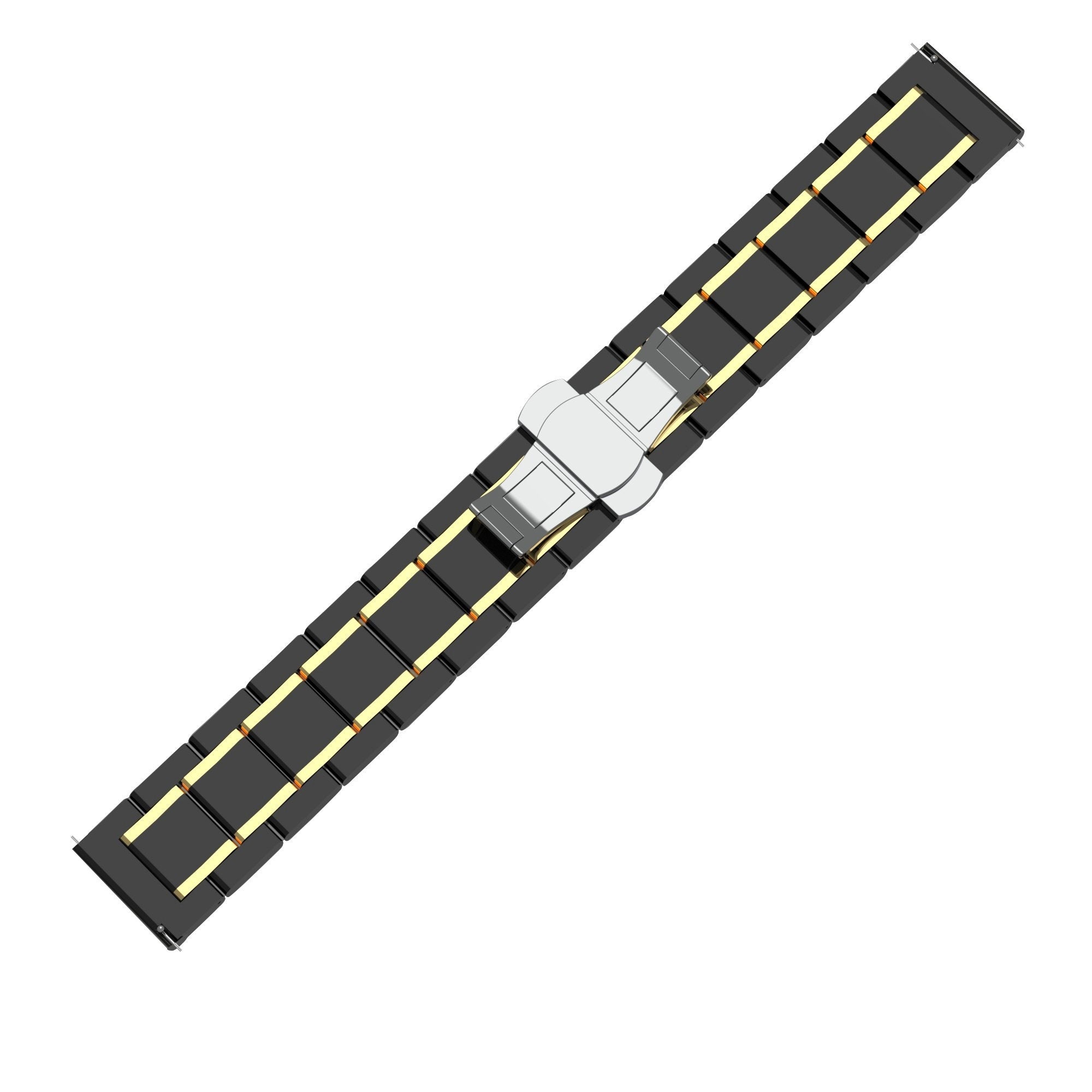 Samsung Galaxy Watch 4 Classic 42mm Ceramic Link Strap (Black/Gold)