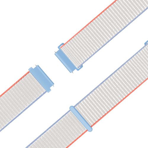 Bandz Bracelet nylon Loop Garmin Forerunner 265s (blanc lait)