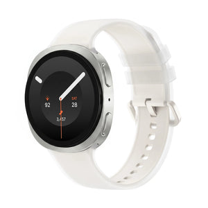 Bracelet silicone jelly Samsung Galaxy Watch 9 - 40mm (crème)