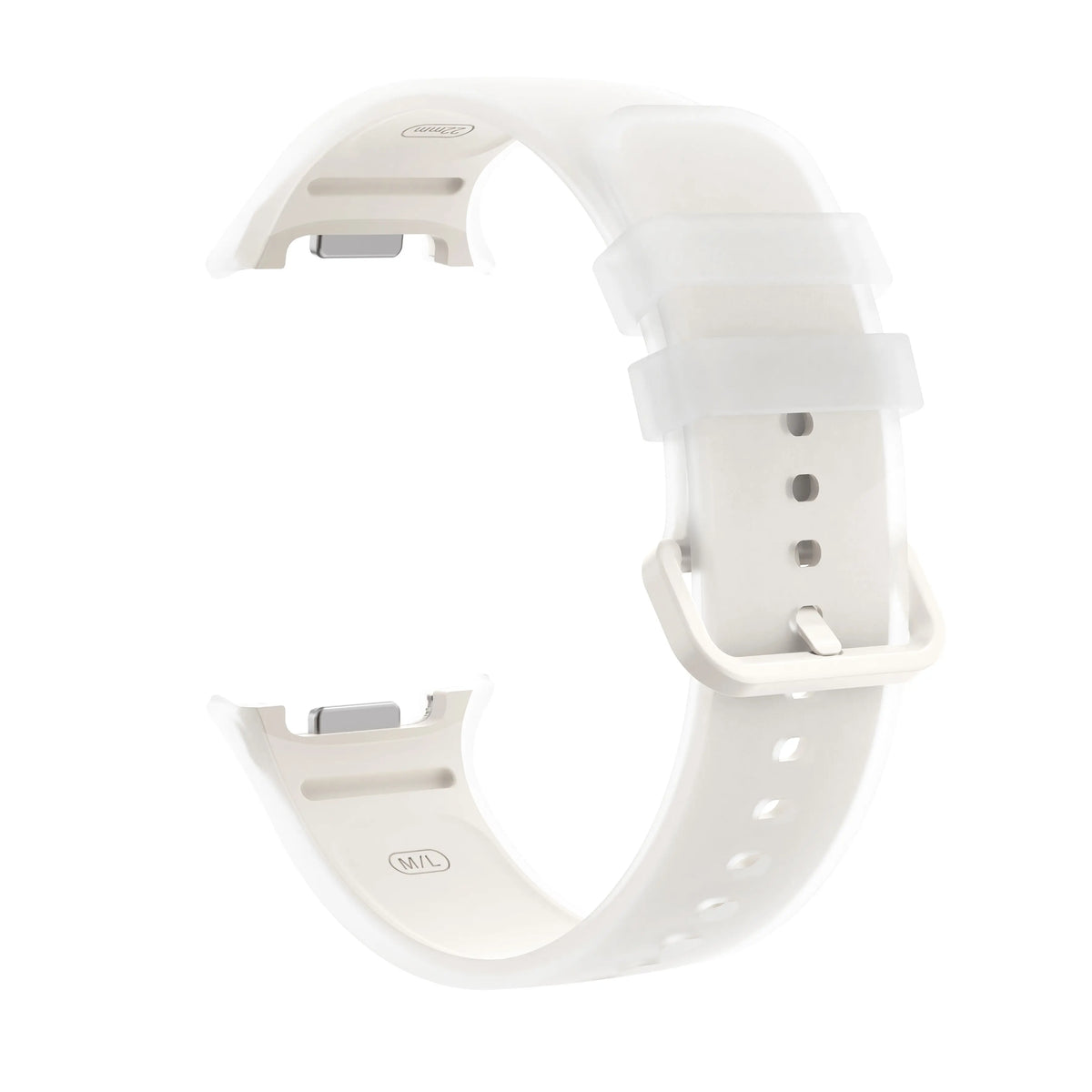 Bracelet silicone jelly Samsung Galaxy Watch 9 - 40mm (crème)