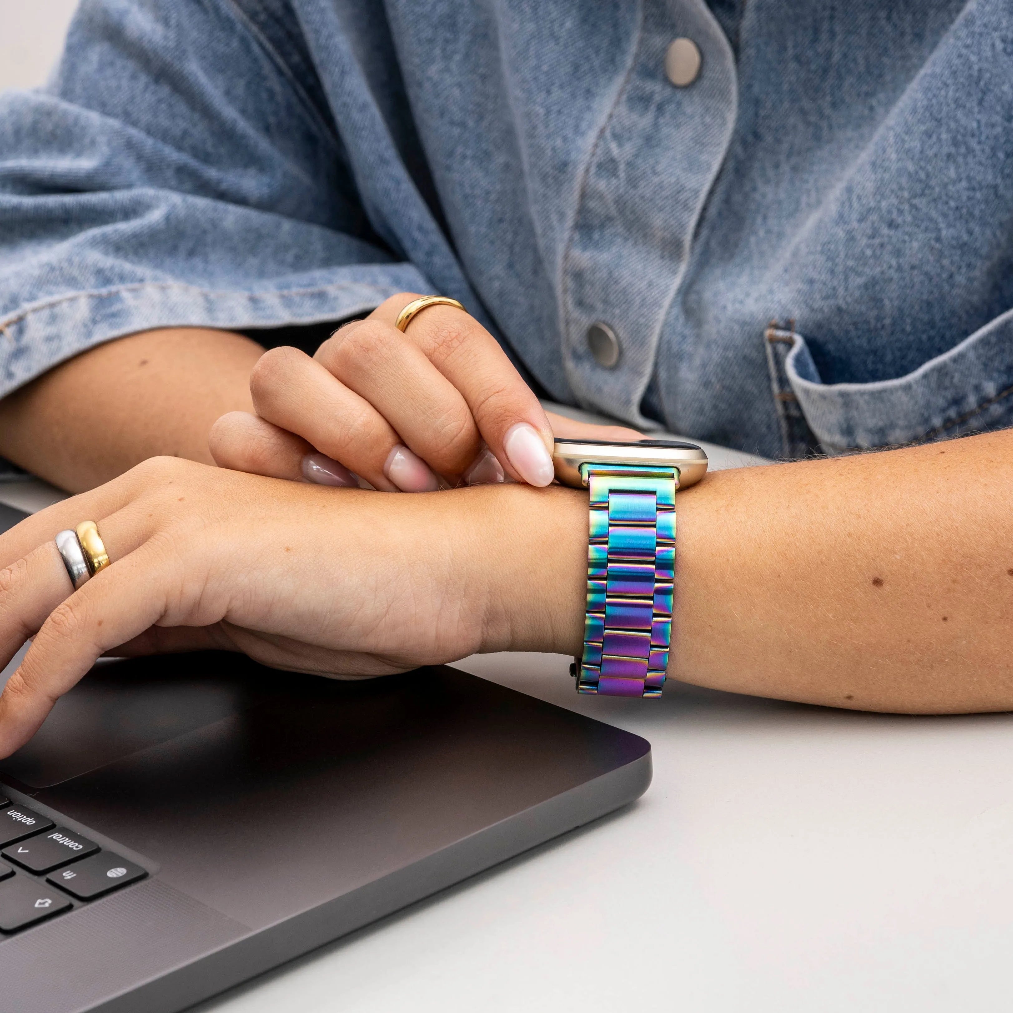 Coros Pace 2 Steel Strap (Rainbow)