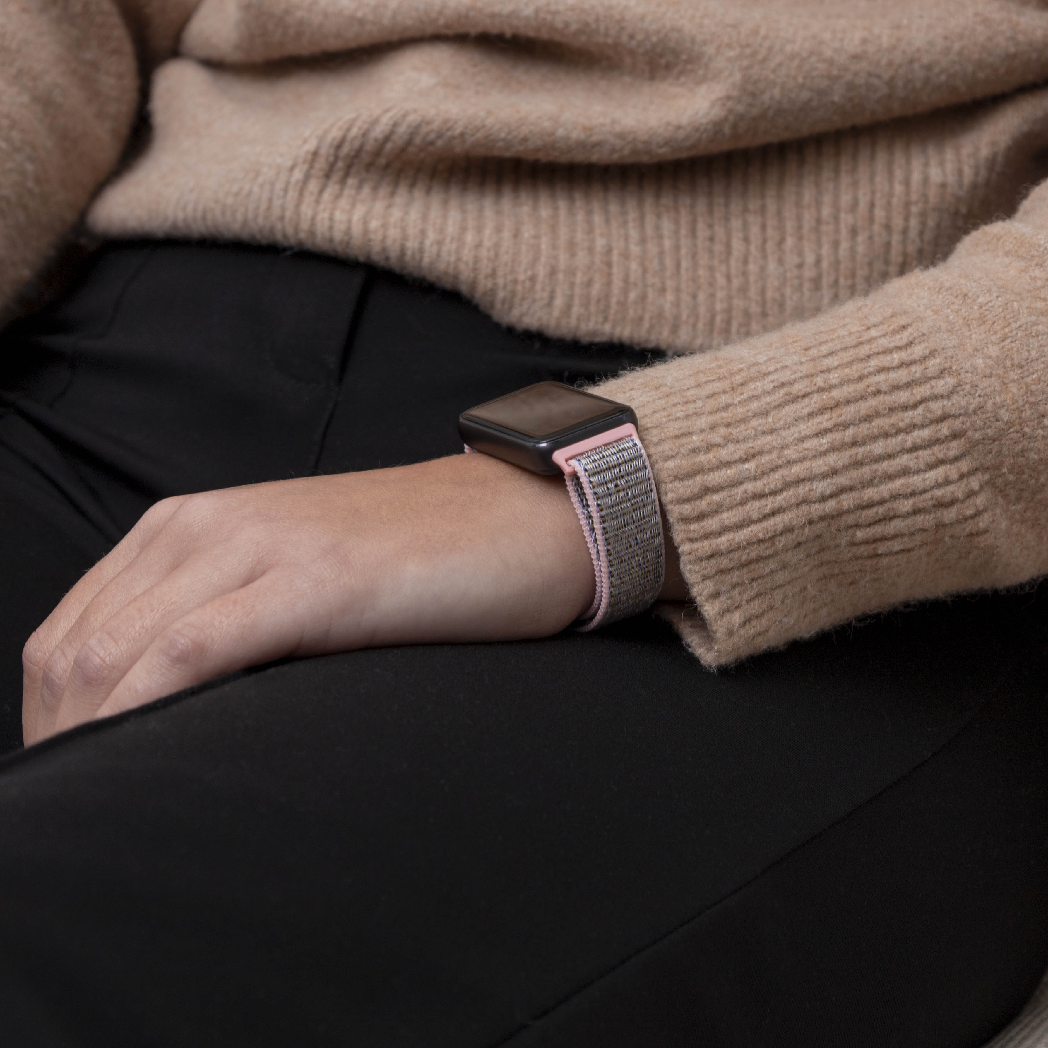 Huawei Band 10 nylon bandje (roze)