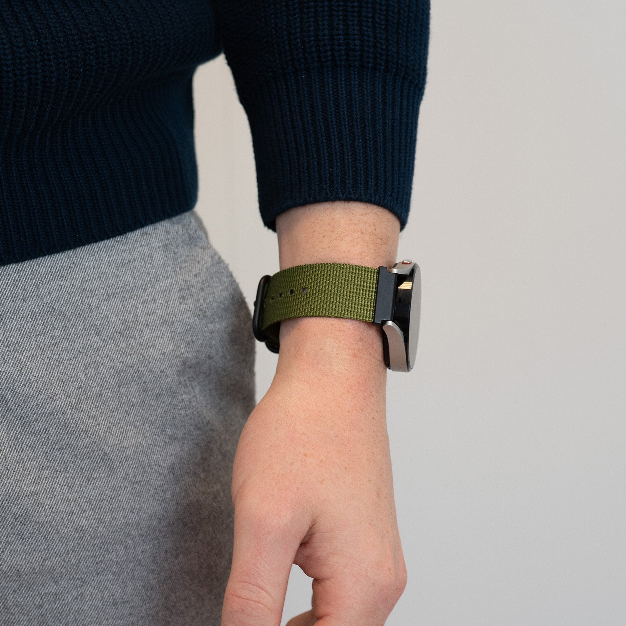 Bandz Bracelet nylon avec boucle Redmi Watch 5 Lite (vert)