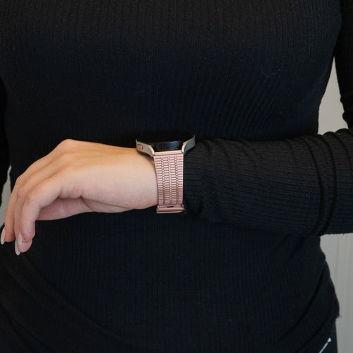 Bandz Coros Apex 2 verstelbare stalen band (roze)