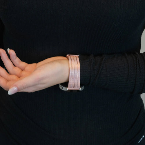 Bandz Coros Apex 2 verstelbare stalen band (roze)