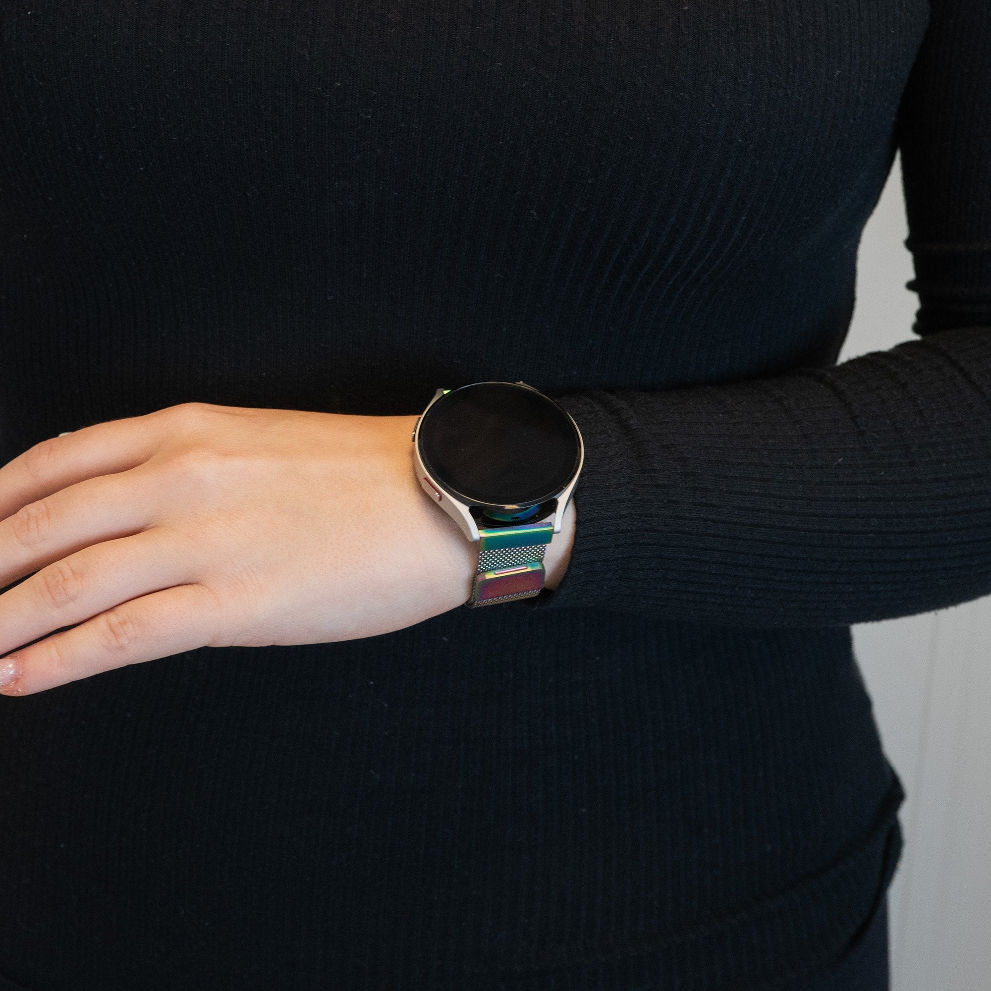 Bandz Garmin Approach S44 Milanese Loop Strap (Rainbow)
