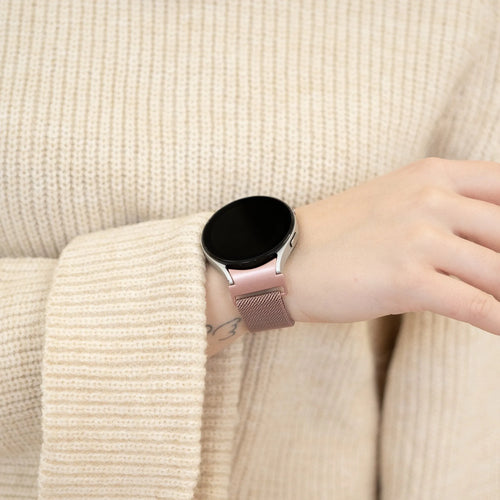 Milanese Strap 'One Push', pink, lifestyle photo