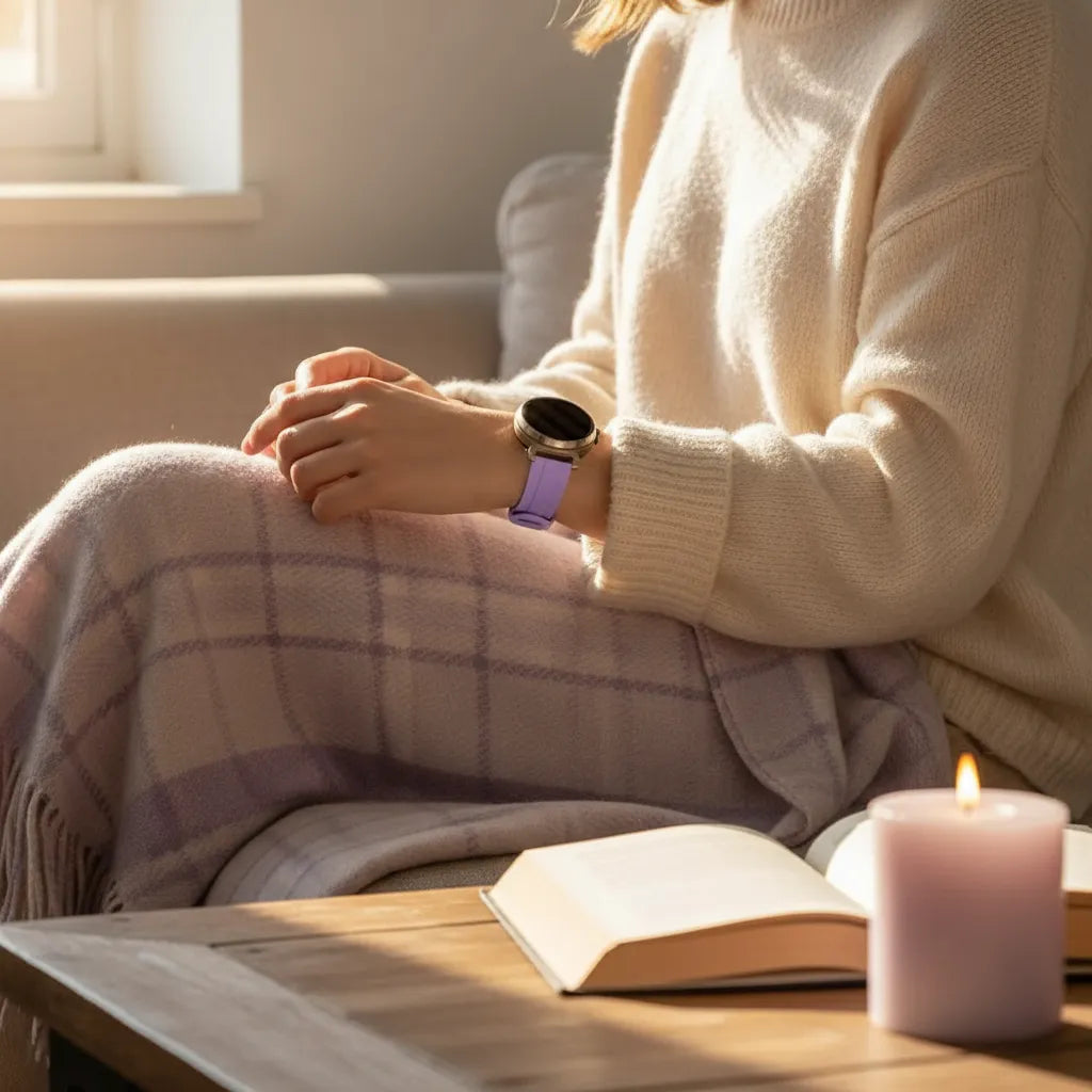 Silicone Strap, light purple, lifestyle photo