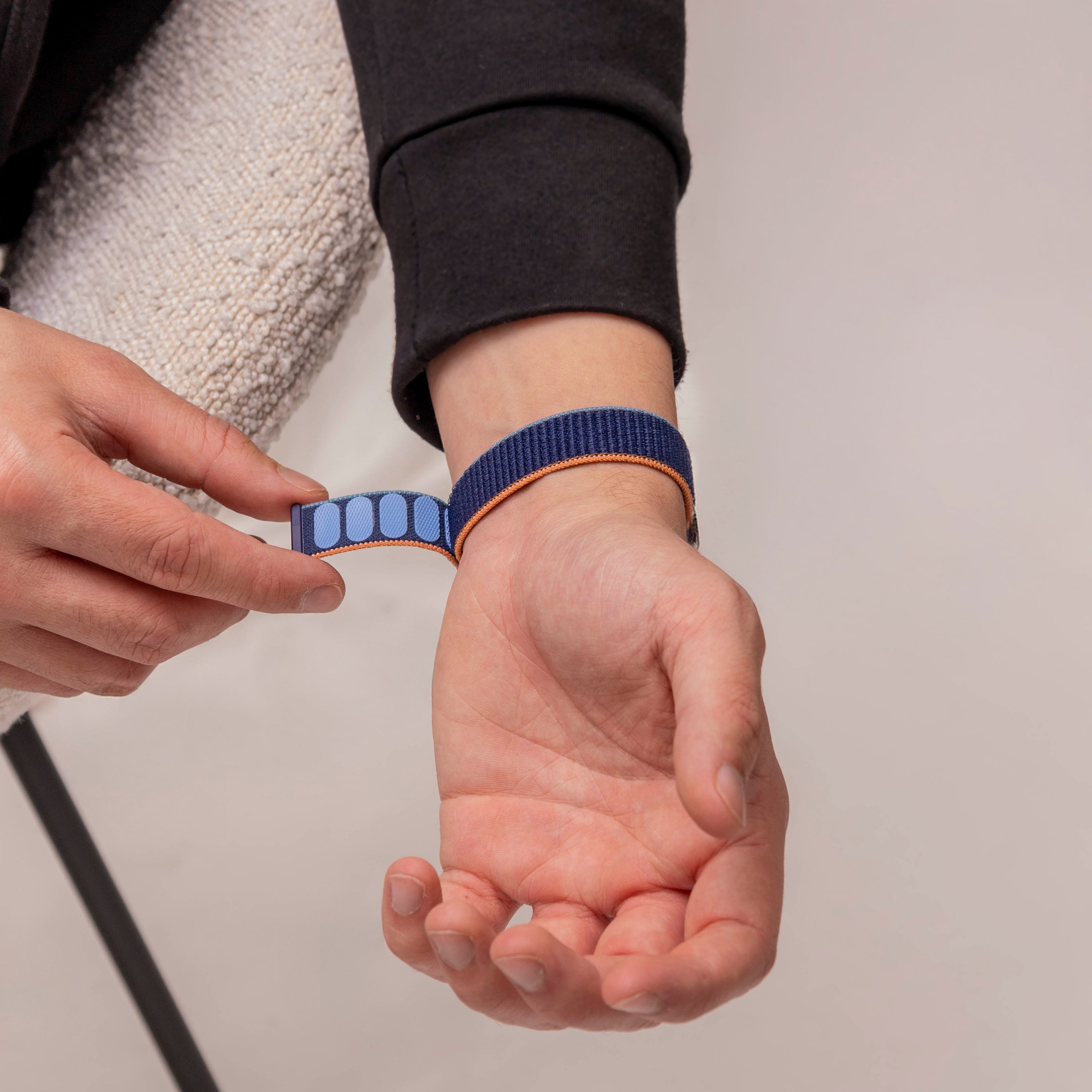 Huawei Band 10 nylon bandje (donkerblauw)