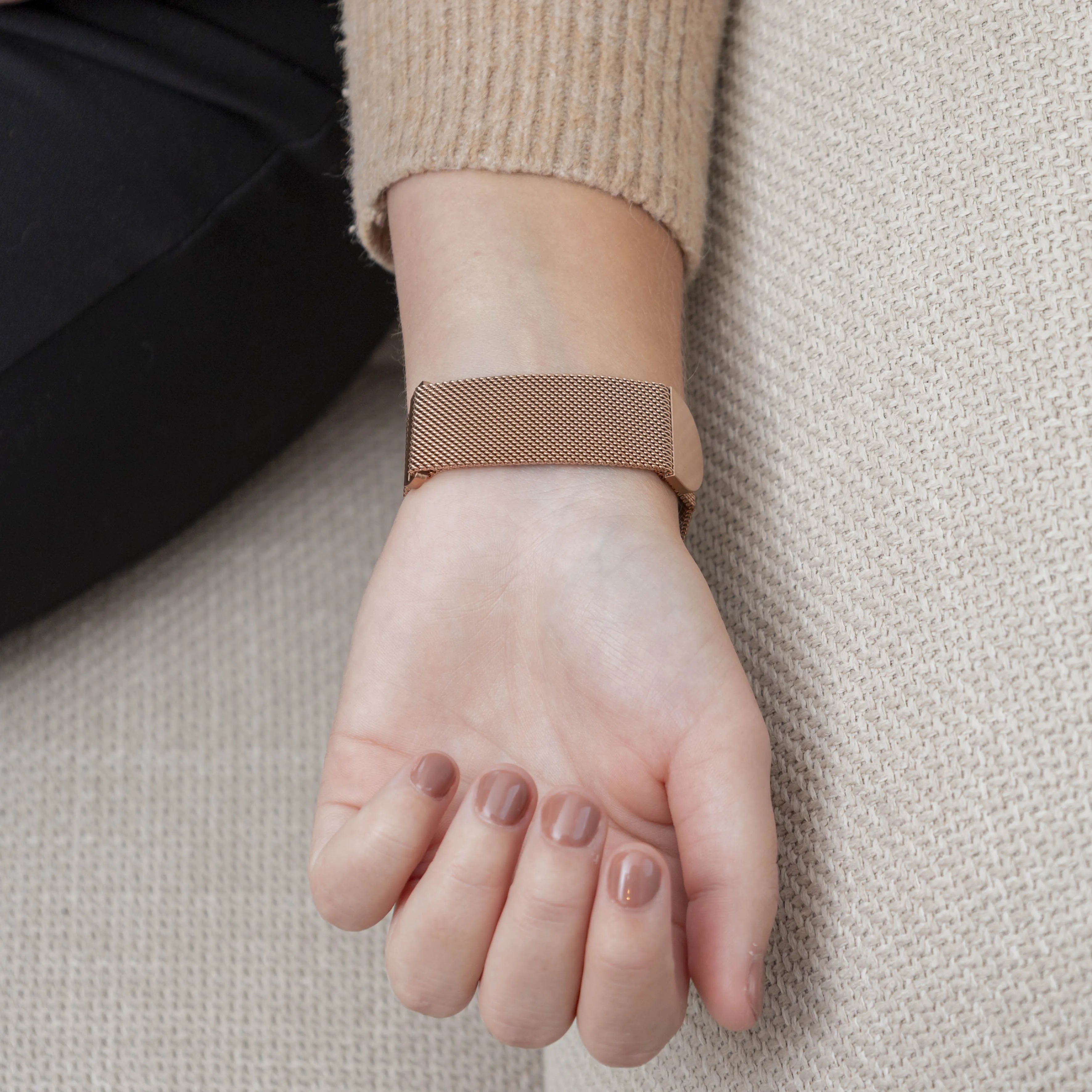 Bracelet Milanais Fitbit Inspire 3 (or rose)