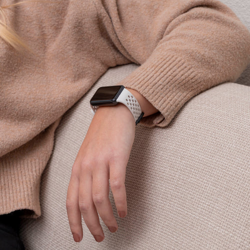 Samsung Galaxy Fit 3 ademend siliconen bandje (sterrenlicht)