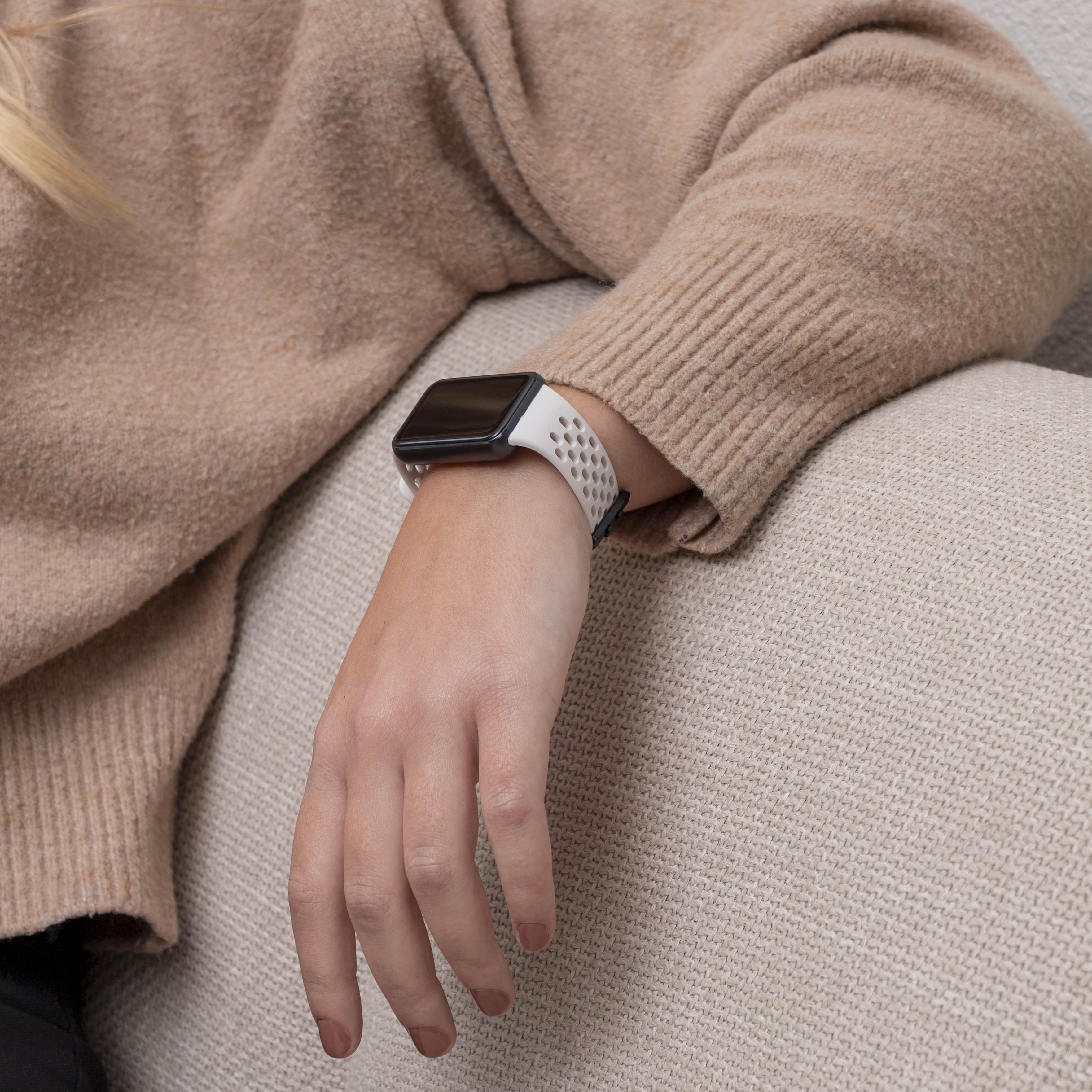 Samsung Galaxy Fit 3 ademend siliconen bandje (sterrenlicht)