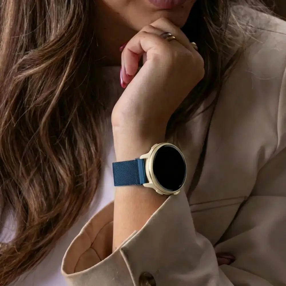 Samsung Galaxy Watch 42mm Milanese band (blauw)