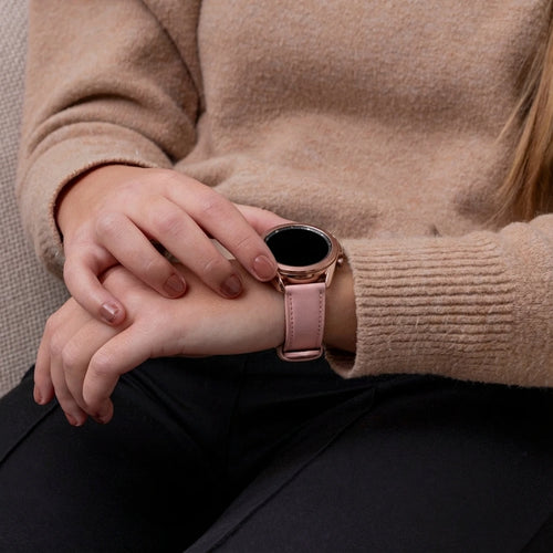 Samsung Galaxy Watch 42mm Lederarmband (Rosa)