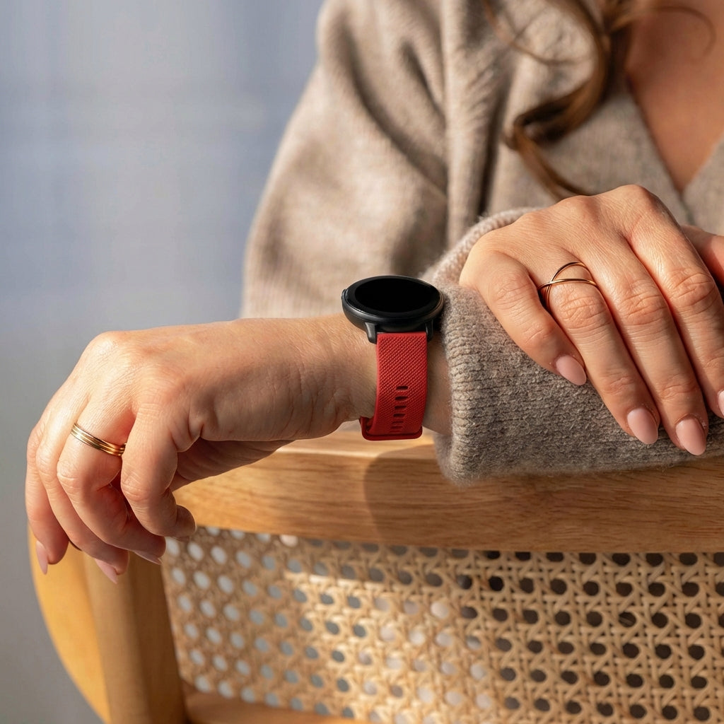 Garmin Vivoactive 5 Silicone Strap (Red)