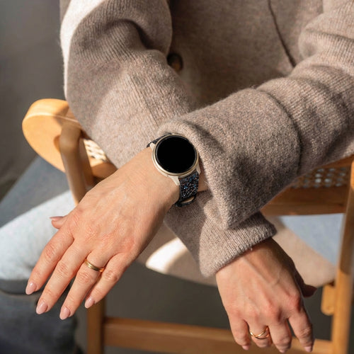 Correa cuero brillante Samsung Galaxy Watch 7 - 40mm (negro)