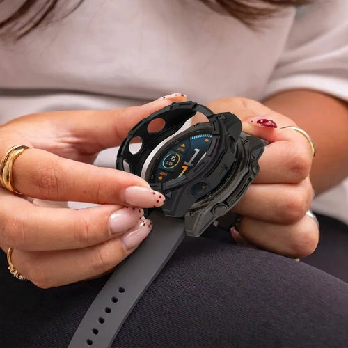 Garmin Fenix 8 - 47mm AMOLED robustes TPU Hülle (Schwarz)