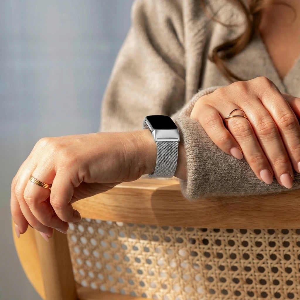 Fitbit Charge 6 Milanese Strap (Silver)