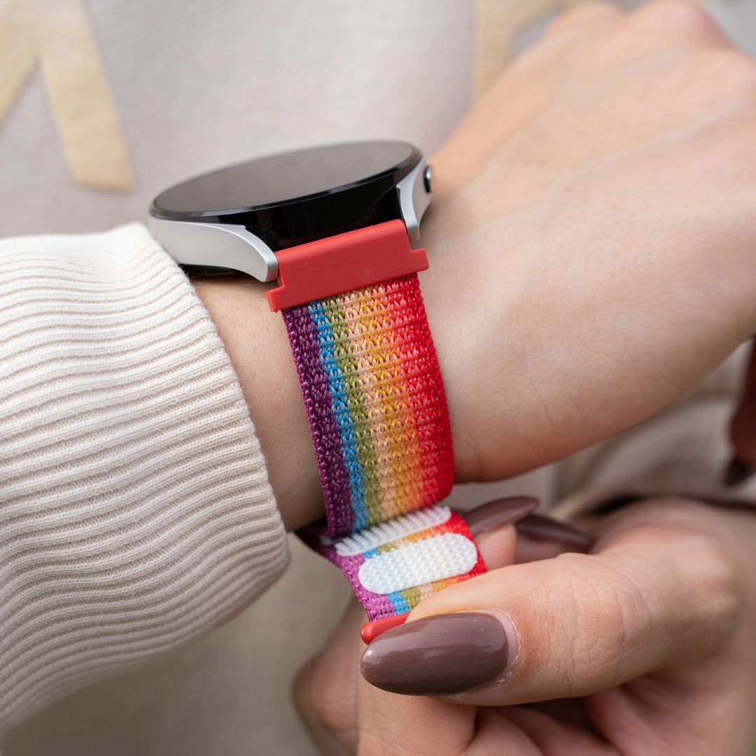Bracelet nylon Oppo Watch X (arc-en-ciel)