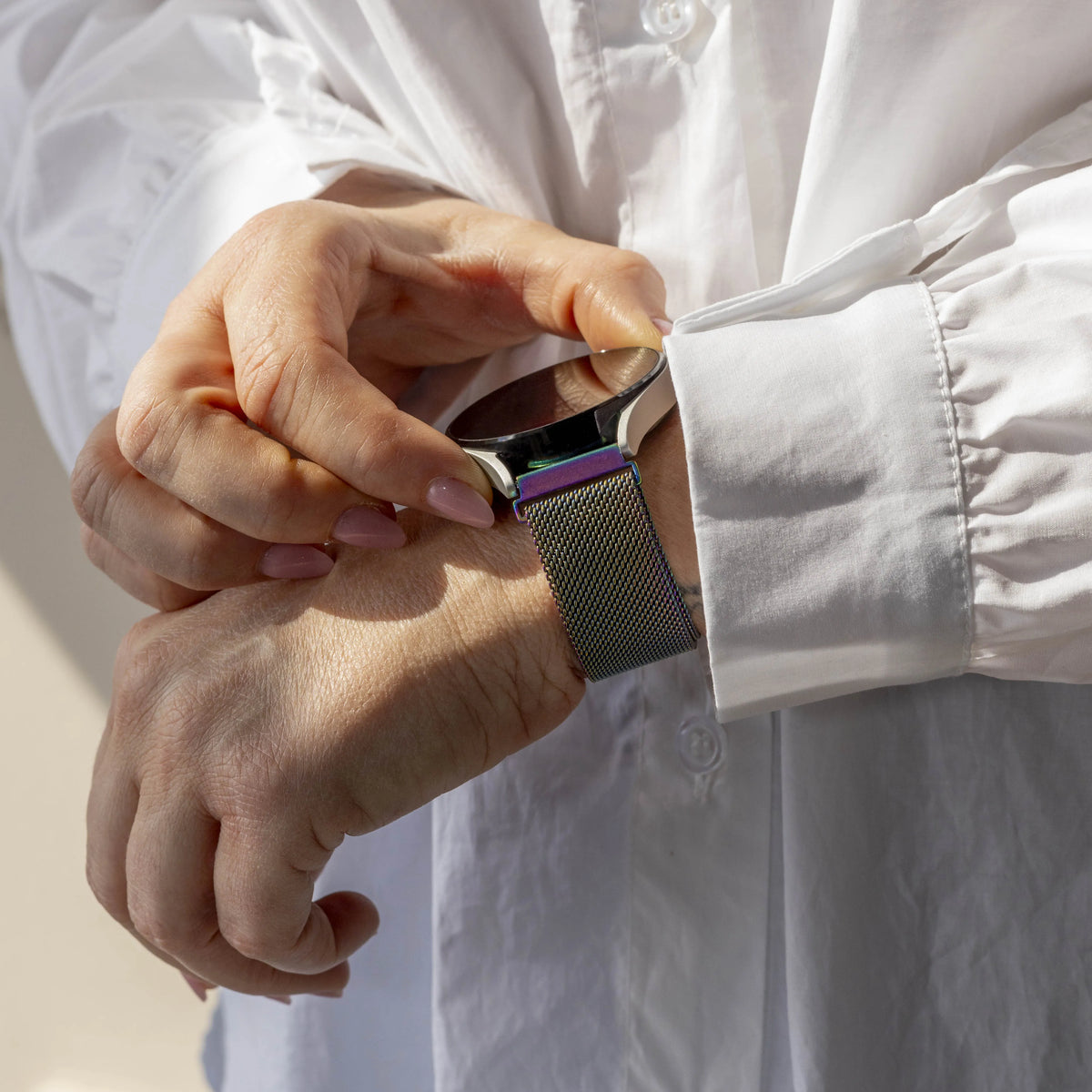 Milanese Strap, lifestyle photo