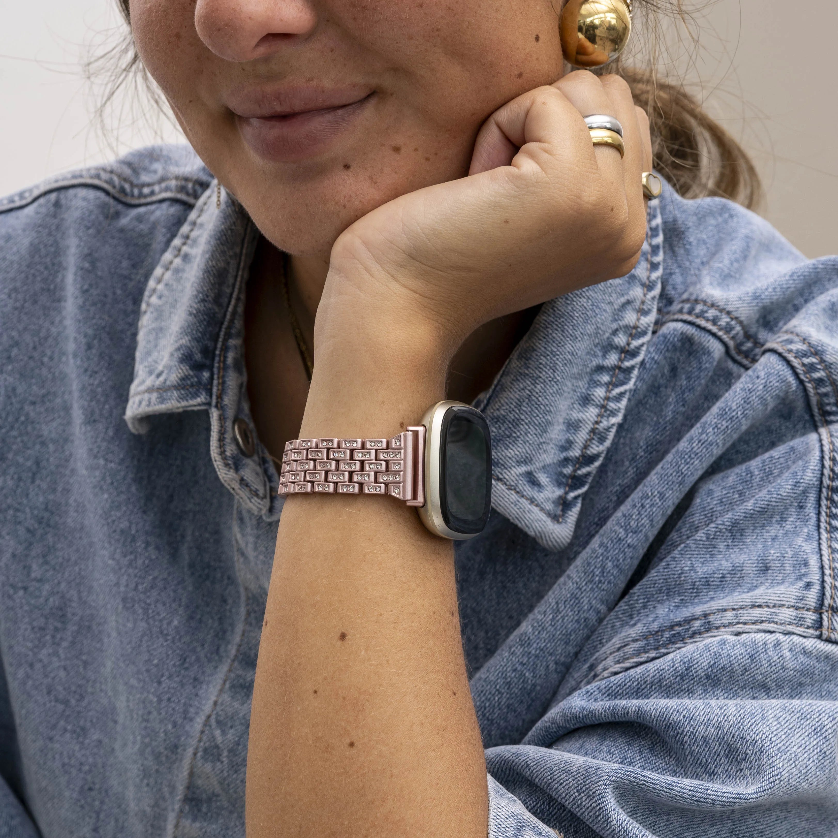 Pink Diamond Fitbit Versa 3 Armband