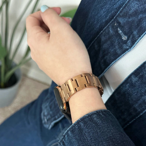 xoxo Wildhearts Bracelet acier fin Apple Watch (or rose)