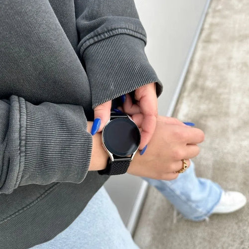 Suunto 9 Peak verstelbaar geweven bandje (zwart)