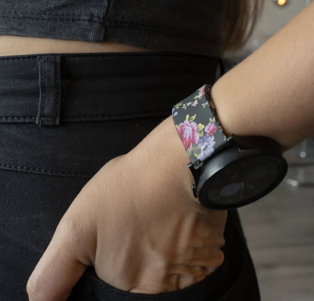 Pink Flower Amazfit GTR Mini Strap