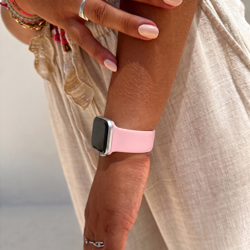 Silicone Strap, soft pink, lifestyle photo