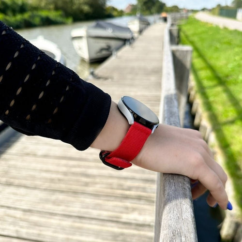 Nylon Buckle Strap, red, lifestyle photo