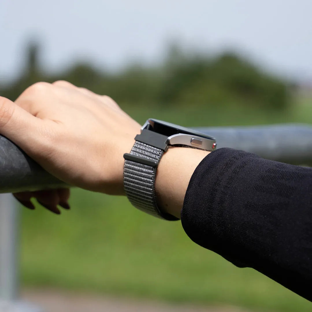 Coros Pace 2 Nylon Strap (Green/Grey)