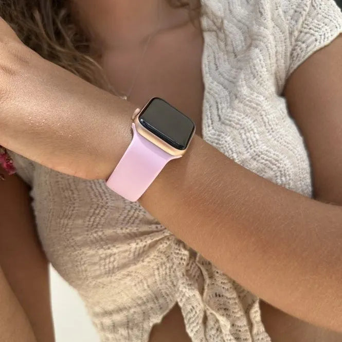 xoxo Wildhearts Apple Watch Silicone Strap (Bright Pink)