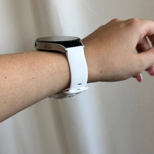 xoxo Wildhearts Samsung Galaxy Watch Active Silicone Strap (White)