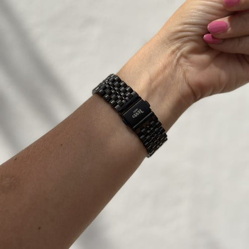xoxo Wildhearts Samsung Gear Sport Steel Strap (Black)