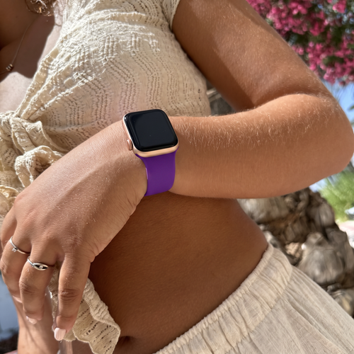 Silicone Strap, dark purple, lifestyle photo
