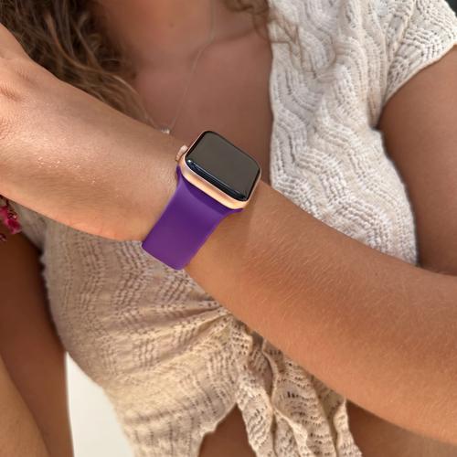 Silicone Strap, dark purple, lifestyle photo