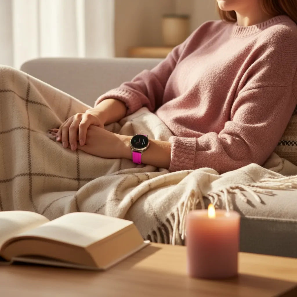 Silicone Strap, purple/red, lifestyle photo
