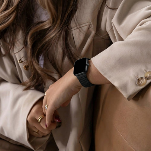 Redmi Watch 4 geflochtenes Armband mit D-Schnalle (Schwarz)