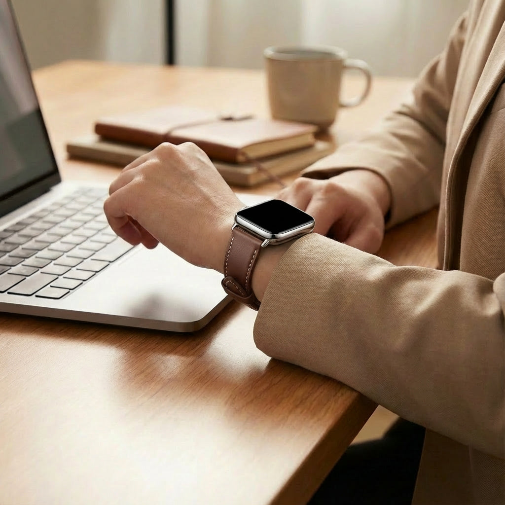 Redmi Watch 5 Lederarmband (Dunkelbraun)