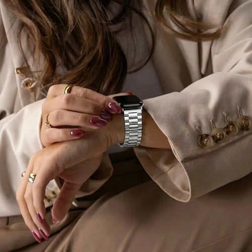 Bandz Apple Watch klassisches Stahlarmband (Silber)