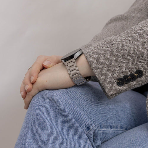 Bracelet acier Samsung Galaxy Watch 6 - 40mm (lumière stellaire)
