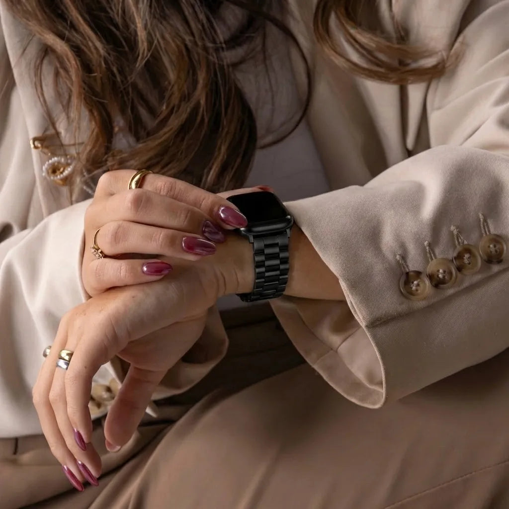 Apple Watch Presidential Stahlband (Schwarz)