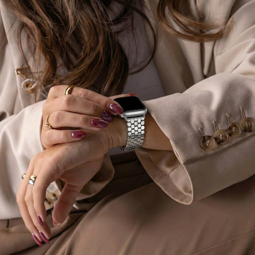 Apple Watch Ultra Steel Strap Hexagon (Silver)